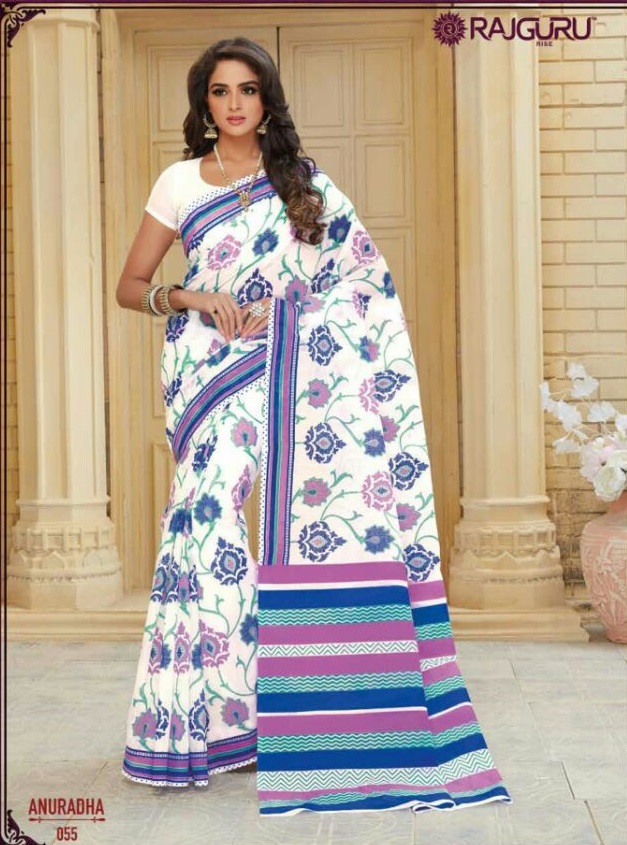 Rajguru Anuradha Buy Cotton Sarees Online — Womenz Fashion