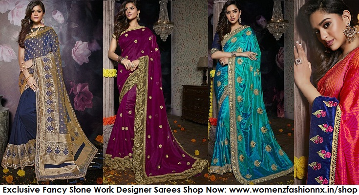 SATTIN STONES FUMA 244 DUCHESS SATIN PEACOCK FEATHER DESIGN UNIQUE CLASSY  STYLISH FANCY DESIGNER PARTY WEAR DECENT READY TO WEAR 1 MINUTE SAREE  LATEST FASHION SUPPLIER IN INDIA NEWZEALAND USA - Reewaz