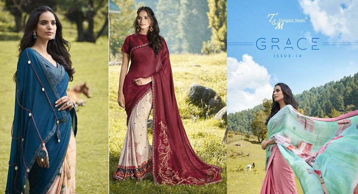 BK SILK MILLS 24 CARAT 11122 DESIGNER SAREE CATALOG AT BEST RATES